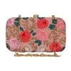 Designer Velvet Clutch In Pink With Floral Embroidery 8 Designer Velvet Clutch In Pink With Floral Embroidery -One Minutesaree Shop ADCL2153B