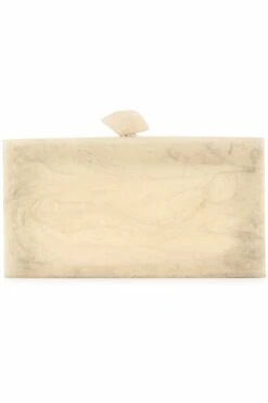 Designer Champagne & Gold Resin Floral Clutch 10 Designer Champagne & Gold Resin Floral Clutch -One Minutesaree Shop ADCL4101A 3