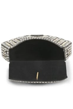 Designer Mosaic Silver & White Metal Floral Mosaic Clutch 8 Designer Mosaic Silver & White Metal Floral Mosaic Clutch -One Minutesaree Shop ADCL5012A 4