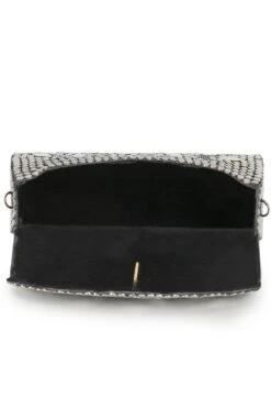 Designer Mosaic Silver & Mirror Mosaic Clutch 8 Designer Mosaic Silver & Mirror Mosaic Clutch -One Minutesaree Shop ADCL7101A 4