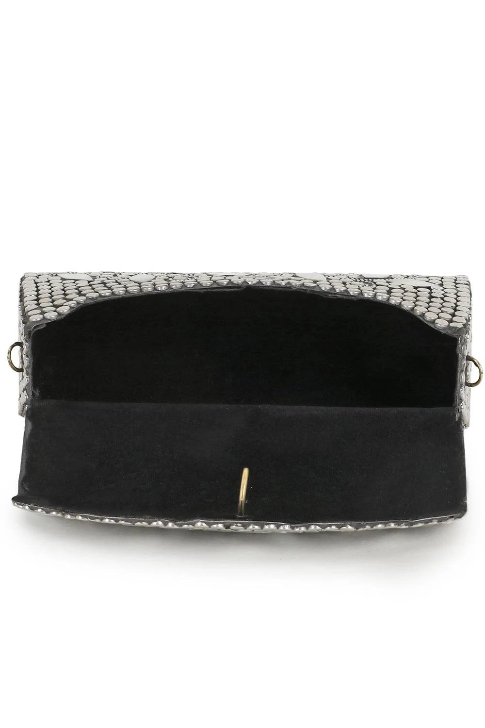 Designer Mosaic Silver & Mirror Mosaic Clutch 4 Designer Mosaic Silver & Mirror Mosaic Clutch - Image 4