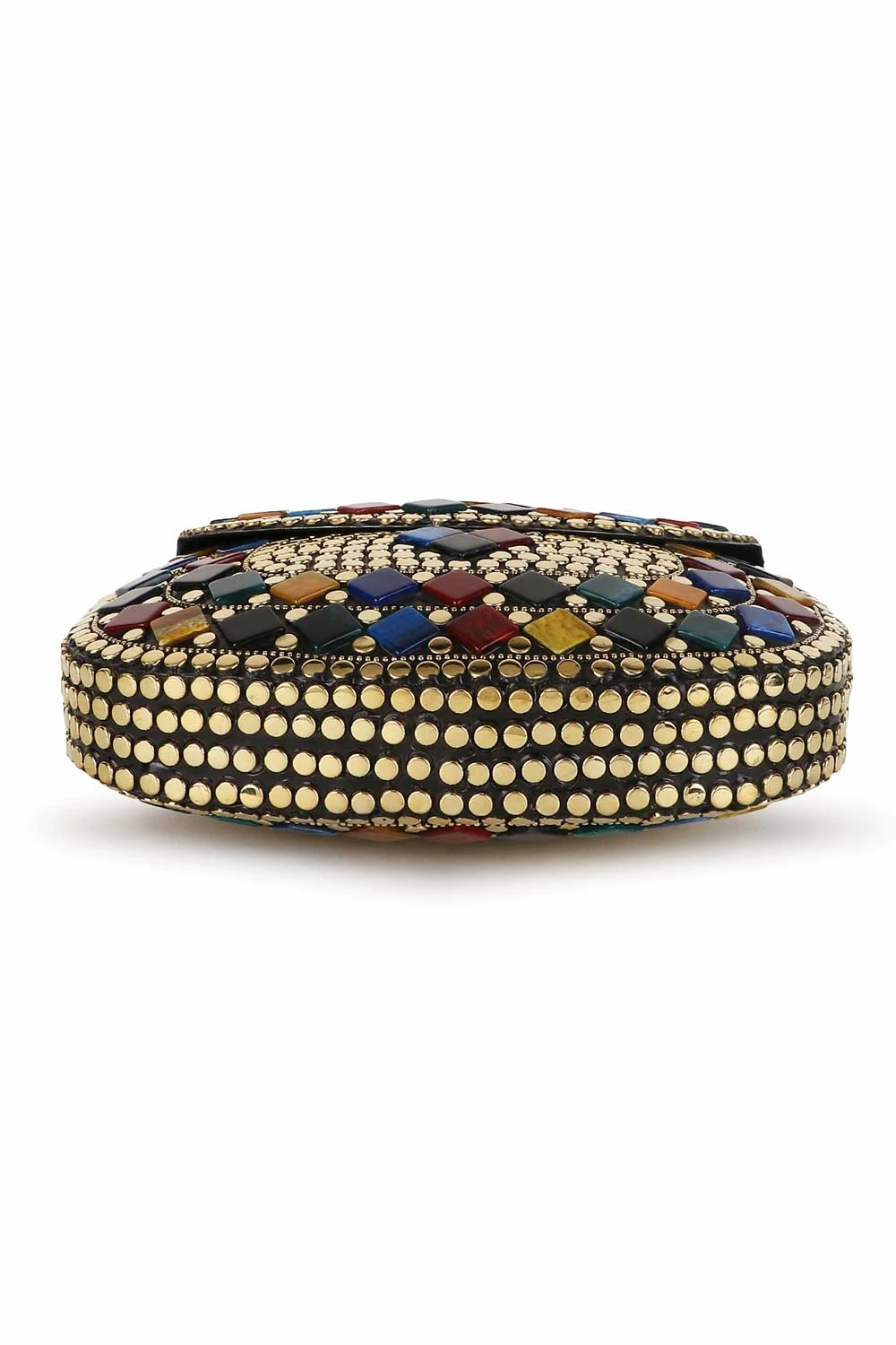 Designer Pharaoh Design Gold & Multi-color Metal Mosaic Clutch 7 Designer Pharaoh Design Gold & Multi-color Metal Mosaic Clutch - Image 7