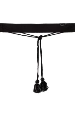 Honeycomb Bead Work Saree Belt In Black & Silver -One Minutesaree Shop ADKB1017A 3