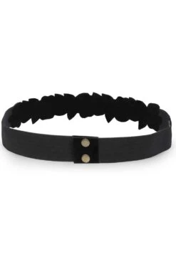 Botanical Sequins Cut Work Saree Belt In Black & Silver & Rust -One Minutesaree Shop ADKB2005A 3