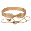Taara Light Gold Tie Belt For Saree & Dresses -One Minutesaree Shop DSC04745