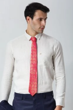 Pink Ethnic Gold Motif Silk Sari Tie -One Minutesaree Shop IMG30645 3673fa77 57a3 4017 abef 446efb348d00