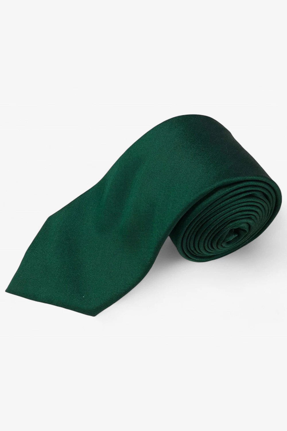 Green Plain Silk Sari Tie 2 Green Plain Silk Sari Tie - Image 2