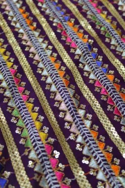 Bianca Burgundy Silk Shimmer Blouse -One Minutesaree Shop IMG 1039