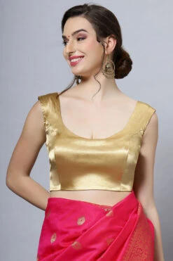 Nora Gold Satin Comfort Stretch™ U Sleeveless Blouse