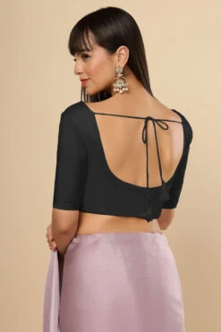 Front Page 10 Front Page -One Minutesaree Shop OMS BL SSWHT V013 1BlackB