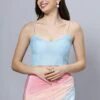 Alia Sky Blue Silk Strappy Saree Blouse -One Minutesaree Shop OMS SR ALIA01 6