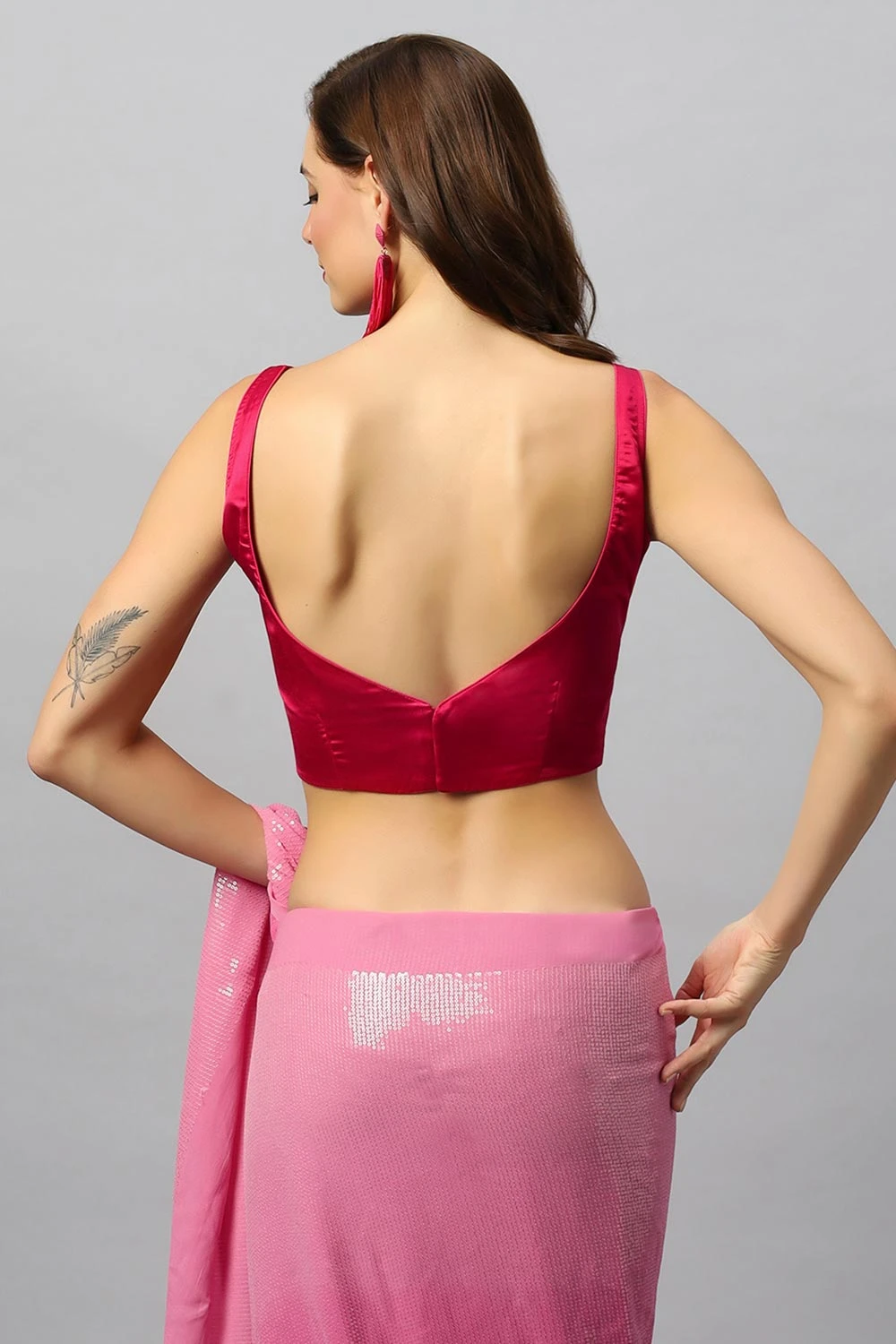 Ashley Fuscia Sweetheart Blouse 2 Ashley Fuscia Sweetheart Blouse - Image 2