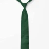 Green Plain Silk Sari Tie