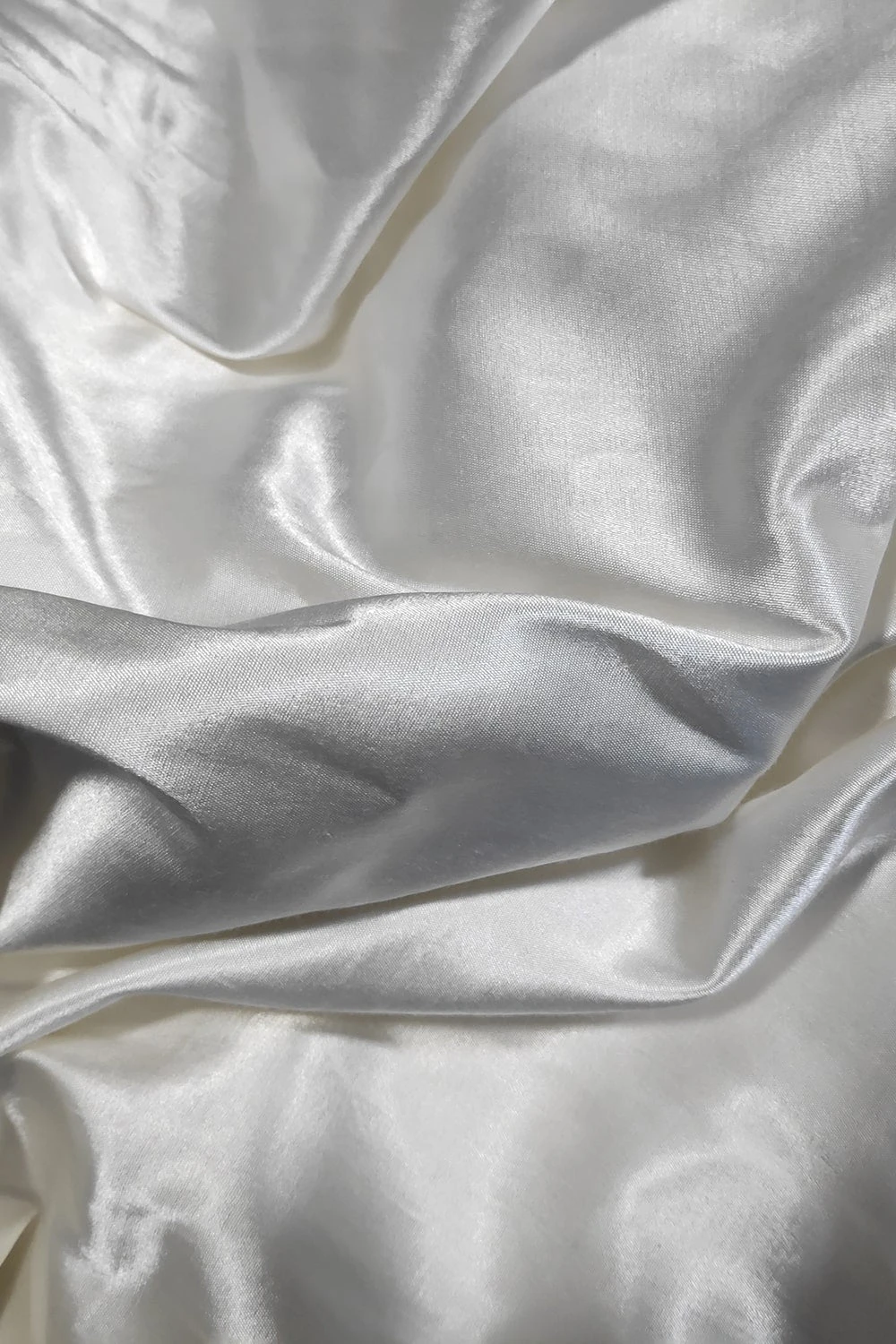 Deana Off-White Satin Comfort Stretch™ Pentagon Neck Long Sleeve Crop Top Blouse 3 Deana Off-White Satin Comfort Stretch™ Pentagon Neck Long Sleeve Crop Top Blouse - Image 3